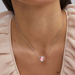 Kendra Scott Baseball Short Pendant Necklace | Silver - Juli's Wearable Art