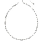 Kendra Scott Bella Chain Necklace – Silver White CZ - Juli's Wearable Art