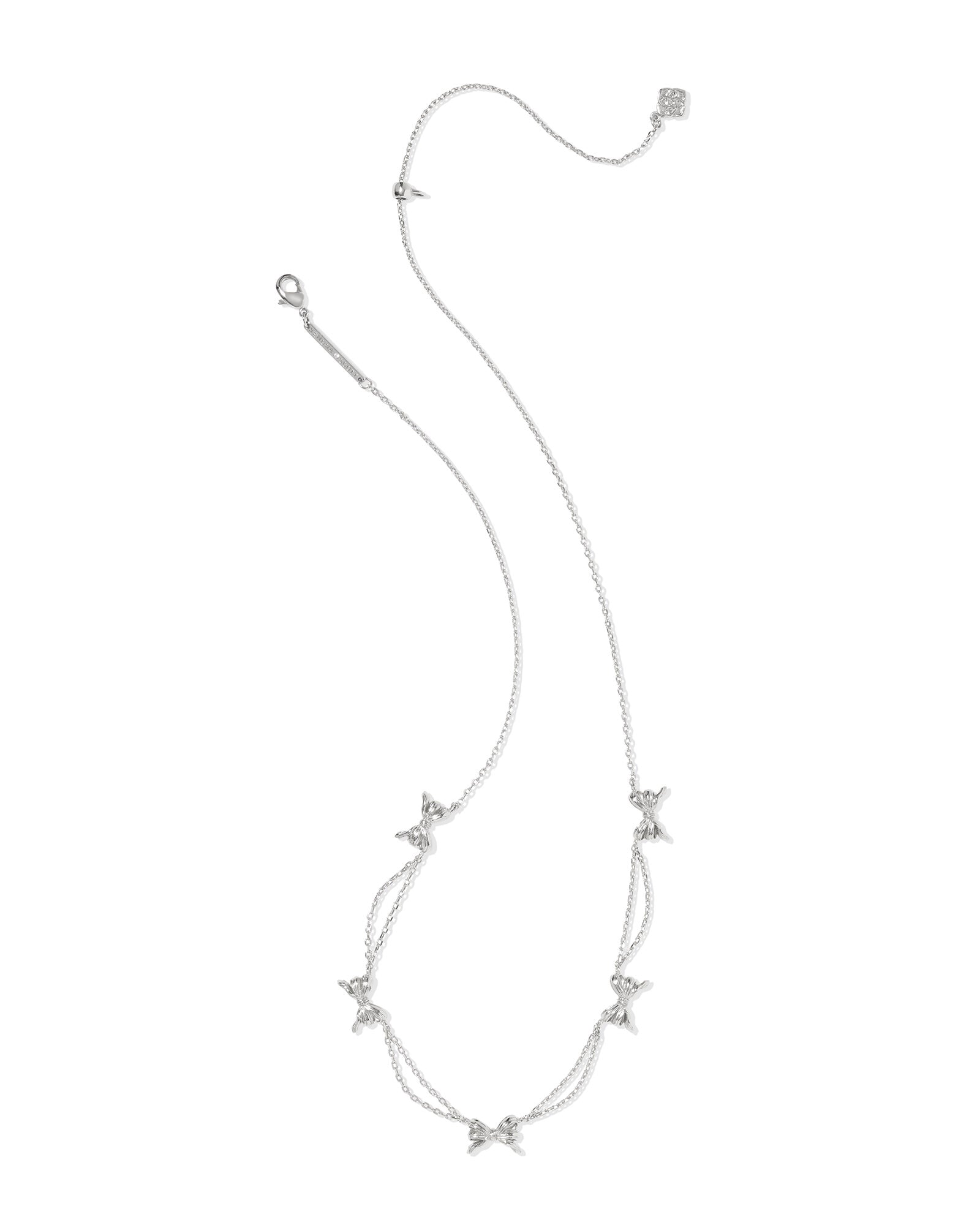 Kendra Scott Bow Strand Necklace – Silver - Juli's Wearable Art