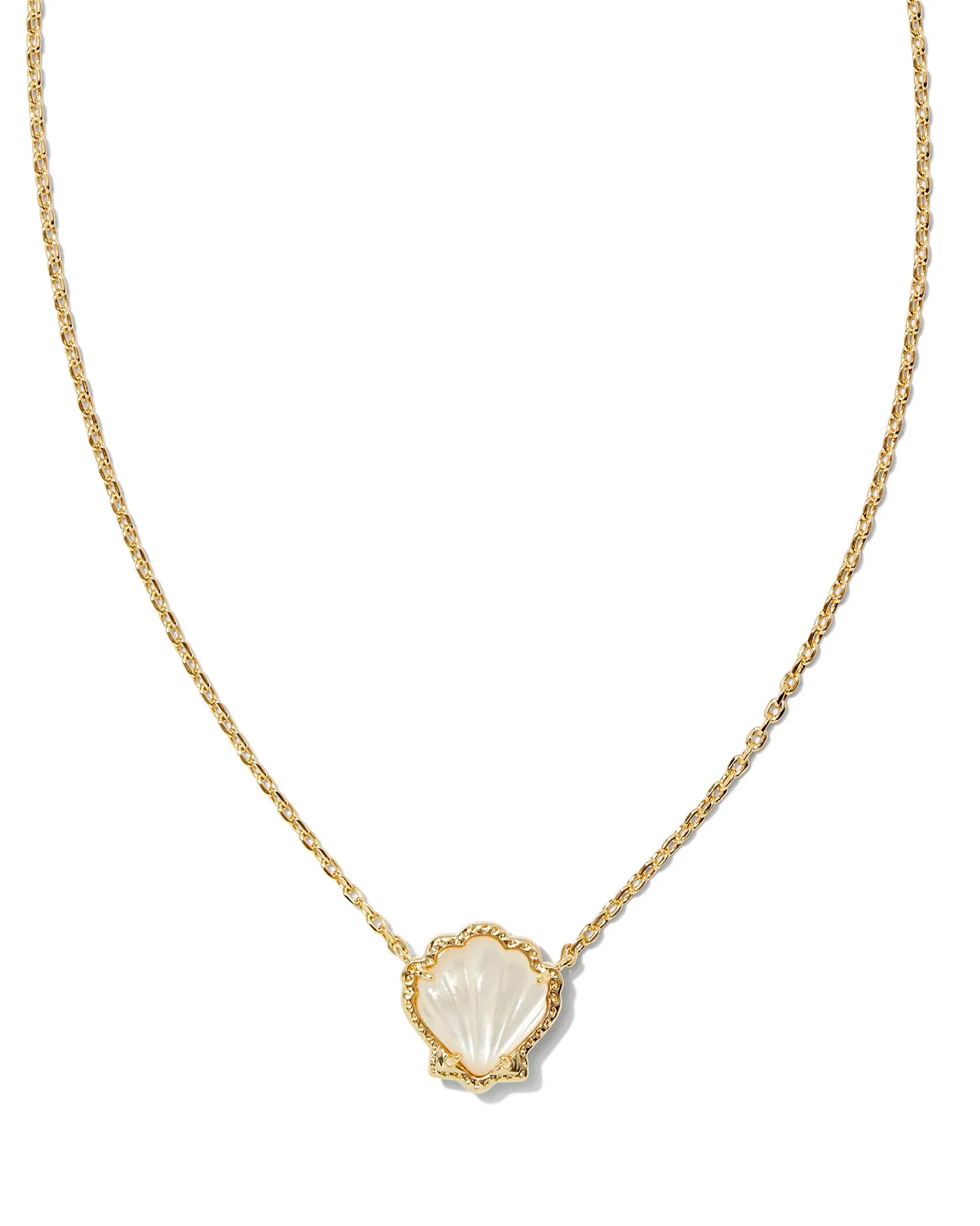 Kendra Scott Brynne Gold & Ivory Shell Necklace