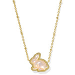 Kendra Scott Bunny Short Pendant Necklace in Gold & Taupe Mother - of - Pearl - Juli's Wearable Art