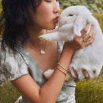 Kendra Scott Bunny Short Pendant Necklace in Gold & Taupe Mother - of - Pearl - Juli's Wearable Art