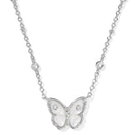 Kendra Scott Cailey Butterfly Short Pendant Necklace | Silver MOP - Juli's Wearable Art
