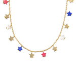 Kendra Scott Camila Strand Necklace |Gold | Red White Blue Mix - Juli's Wearable Art