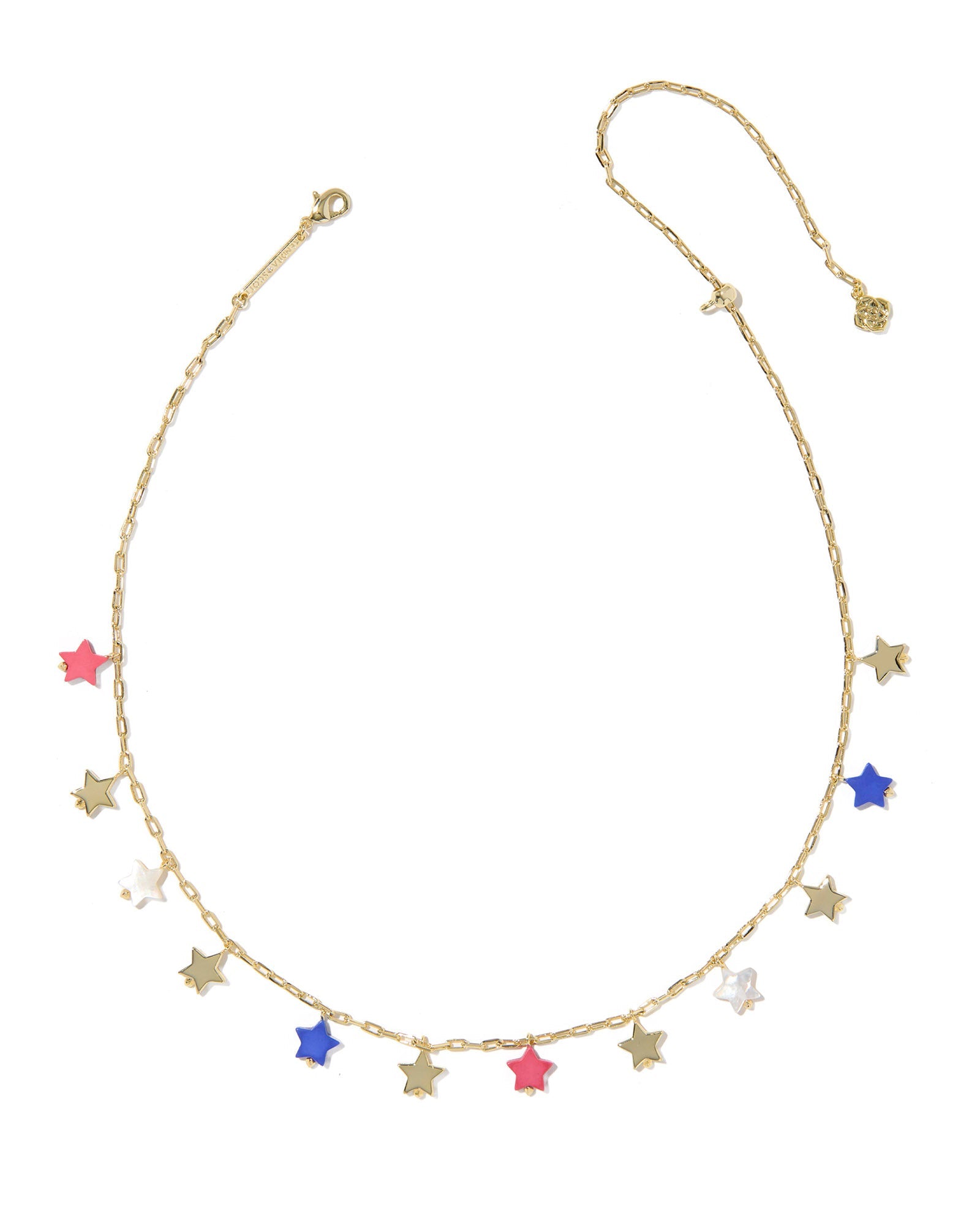 Kendra Scott Camila Strand Necklace |Gold | Red White Blue Mix