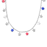 Kendra Scott Camila Strand Necklace | Silver | Red White Blue Mix - Juli's Wearable Art