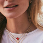 Kendra Scott Cassidy Short Gold Star Pendant Necklace - Ivory Mother of Pearl - Juli's Wearable Art