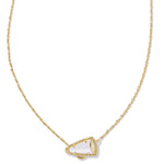 KENDRA SCOTT CHEER SHORT PENDANT NECKLACES - WHITE MOTHER OF PEARL - Juli's Wearable Art