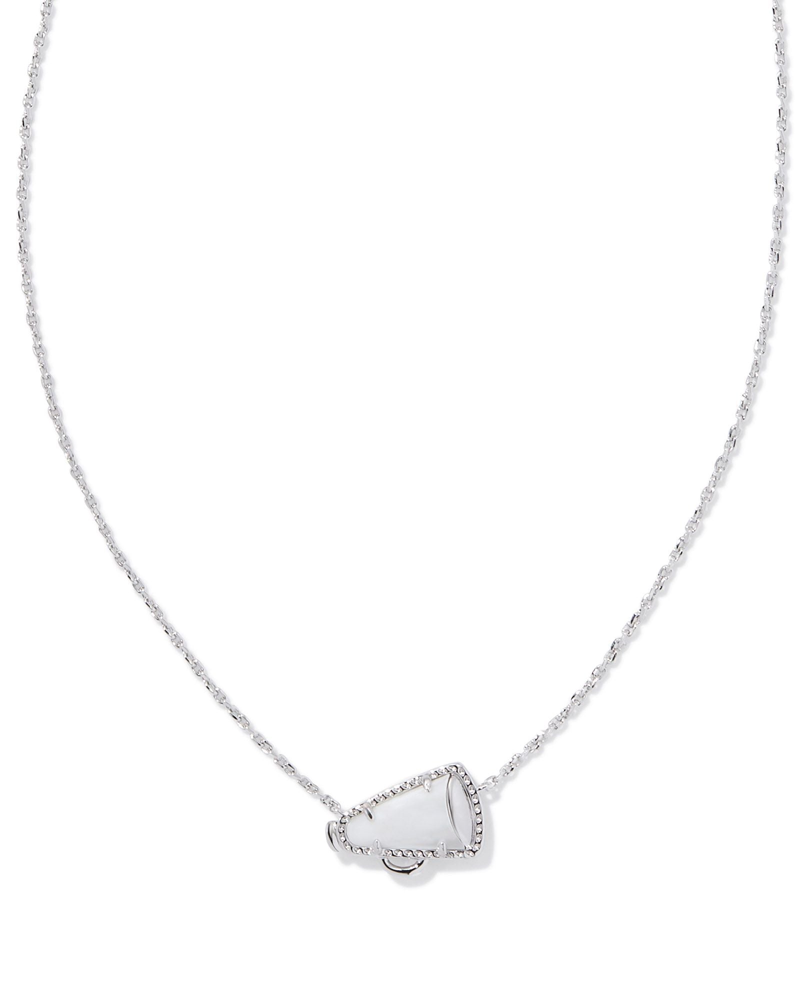 KENDRA SCOTT CHEER SHORT PENDANT NECKLACES - WHITE MOTHER OF PEARL - Juli's Wearable Art