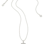 Kendra Scott Crystal Cross Pendant Necklace | Silver - Juli's Wearable Art