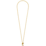 Kendra Scott Daphne Crystal Frame Toggle Necklace | Gold | Ivory Mother of Pearl - Juli's Wearable Art