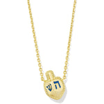 Kendra Scott Dreidel Short Pendant Necklace – Gold Ivory Mother - of - Pearl - Juli's Wearable Art