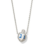 Kendra Scott Dreidel Short Pendant Necklace – Silver Ivory Mother - of - Pearl - Juli's Wearable Art