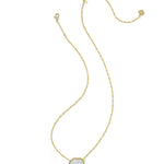 Kendra Scott Elephant Short Pendant Necklace | Gold | Light Gray MOP - Juli's Wearable Art