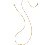 Kendra Scott Elisa Boo Short Pendant Necklace | Gold White Glow-in-the-Dark Glass | Reversible - Juli's Wearable Art
