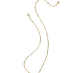 Kendra Scott Elisa Enamel Frame Paperclip Necklace - Gold & Black Agate - Juli's Wearable Art