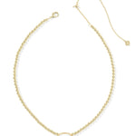 Kendra Scott Elisa Gold Beaded Necklace - Ivory Mother of Pearl - Juli's Wearable Art