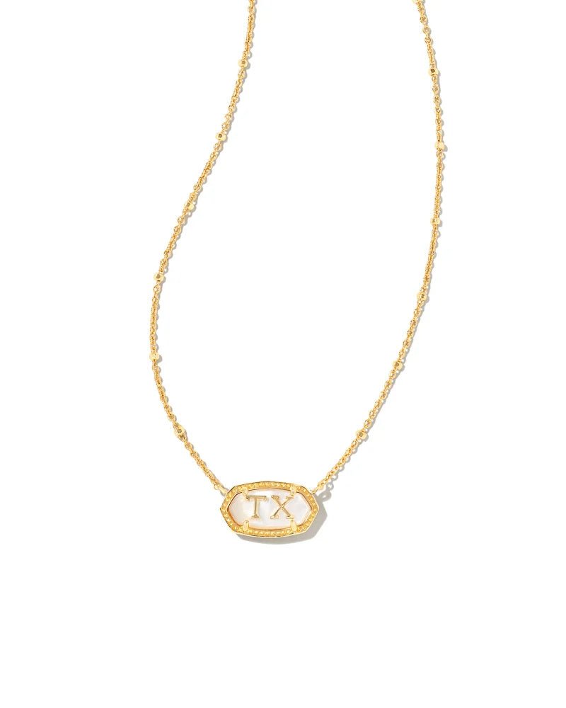 Kendra Scott Elisa Gold Texas Necklace in Ivory Mother - of - Pearl - Juli's Wearable Art