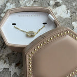 Kendra Scott Elisa Luxe Necklace Jewelry Box Gift Set | Gold White CZ - Juli's Wearable Art