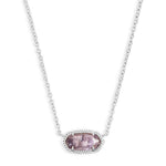 Kendra Scott Elisa Necklace - Silver Purple Amethyst - Juli's Wearable Art