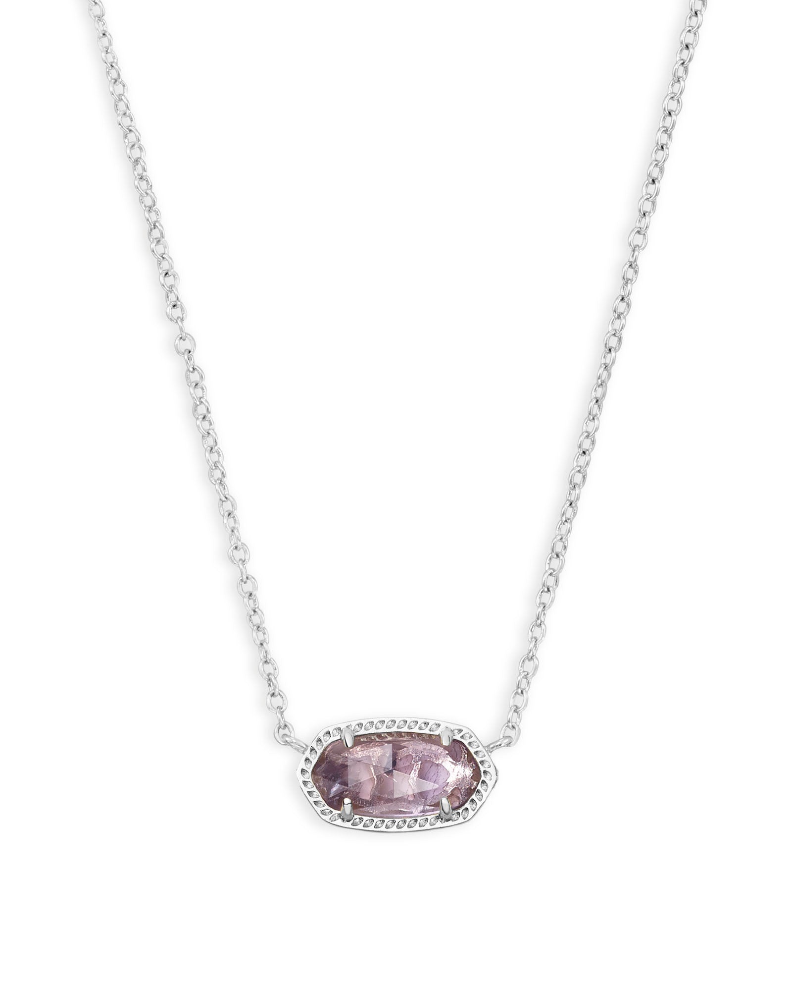 Kendra Scott Elisa Necklace - Silver Purple Amethyst - Juli's Wearable Art