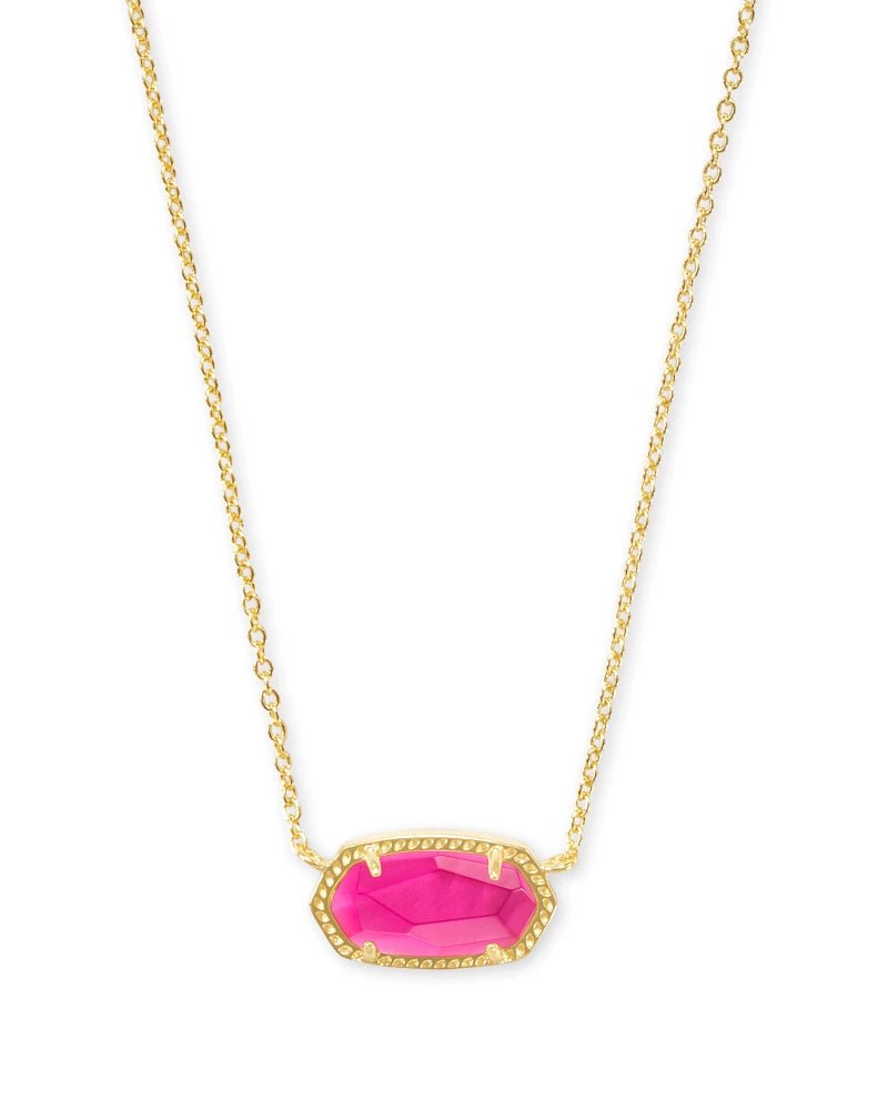 Kendra Scott Elisa Pendant Necklace - Gold & Azalea Illusion - Juli's Wearable Art
