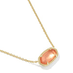 Kendra Scott Elisa Pendant Necklace | Gold | Burnt Orange Mother of Pearl - Juli's Wearable Art