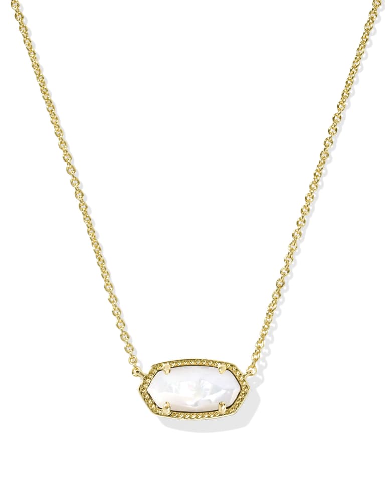Kendra Scott Elisa Pendant Necklace | Gold & Ivory Mother of Pearl - Juli's Wearable Art