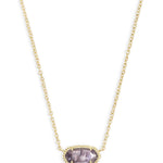 Kendra Scott Elisa Pendant Necklace - Gold & Purple Amethyst - Juli's Wearable Art
