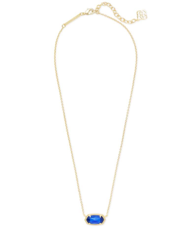 Kendra Scott Elisa Pendant Necklaces | Gold & Cobalt Blue Cat's Eye - Juli's Wearable Art