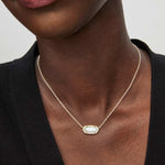 Kendra Scott Elisa Pendant Necklaces | Gold & Light Blue Illusion - Juli's Wearable Art