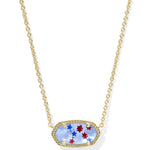 Kendra Scott Elisa Pendant Necklaces - Red White & Blue Illusion - Juli's Wearable Art