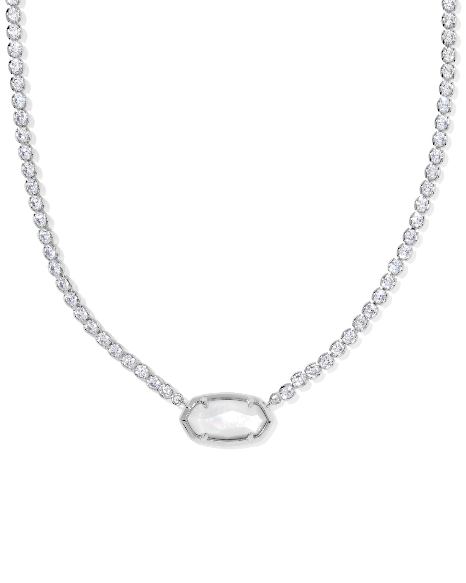 Kendra Scott Elisa Tennis Necklaces – Ivory Mother of Pearl - Juli's Wearable Art