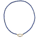 Kendra Scott Emery Beaded Strand Necklace - Gold & Blue Lapis - Juli's Wearable Art
