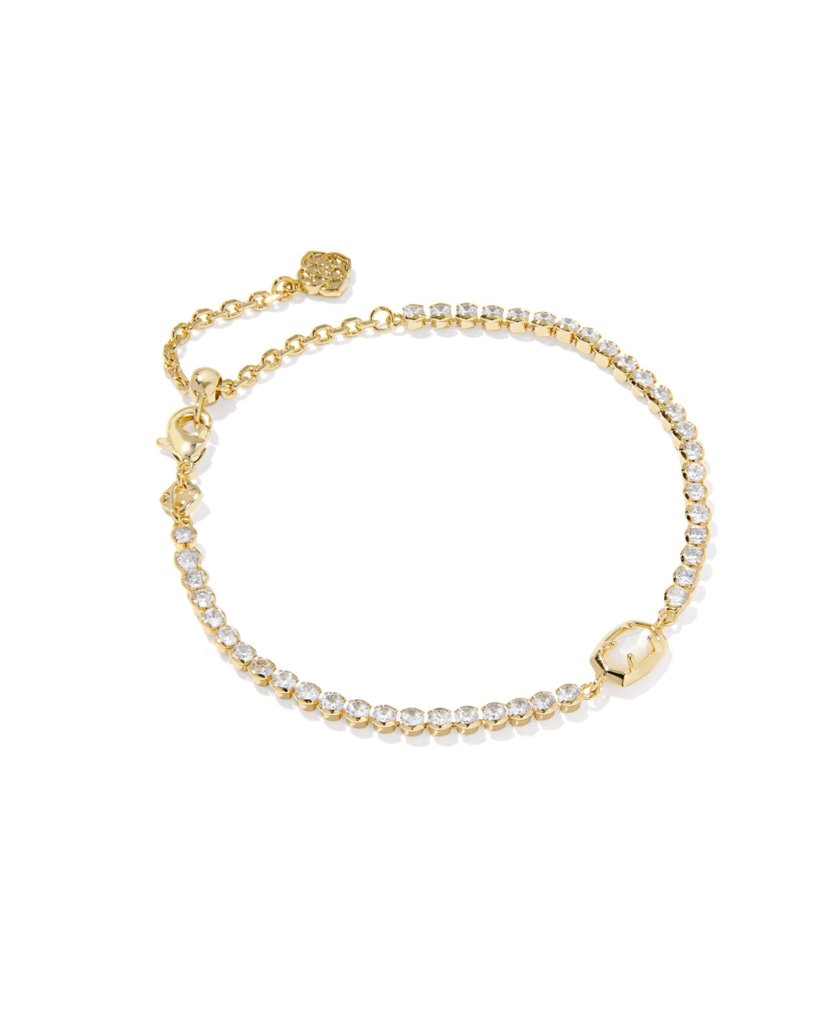 Kendra Scott Emilie Tennis Bracelets – Ivory Mother of Pearl