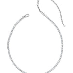 Kendra Scott Fate Tennis Necklace | Silver White CZ - Juli's Wearable Art