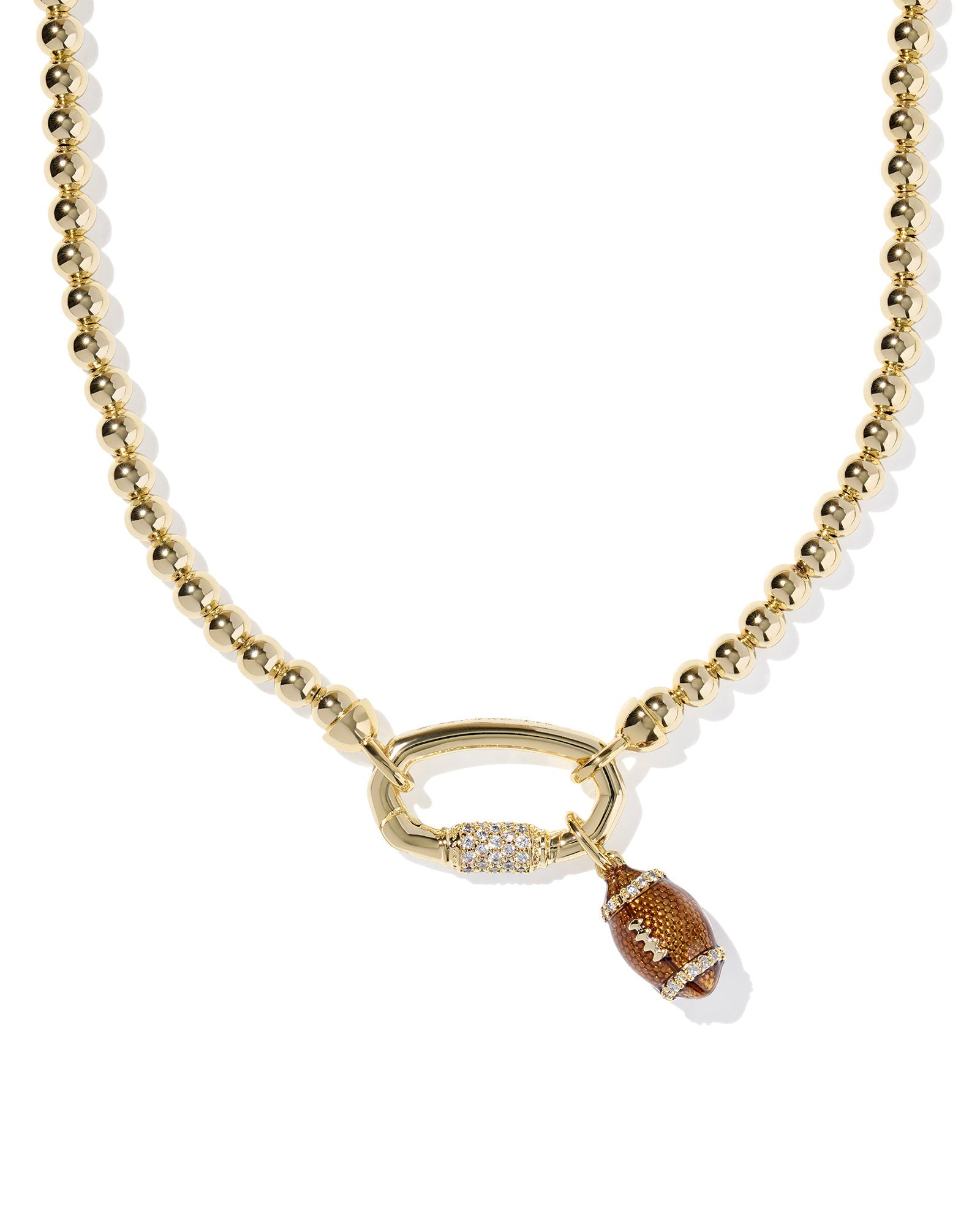 Kendra Scott Football Metal Strand Necklace - Gold - Juli's Wearable Art