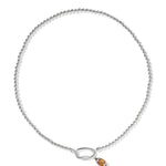 Kendra Scott Football Metal Strand Necklace - Silver - Juli's Wearable Art