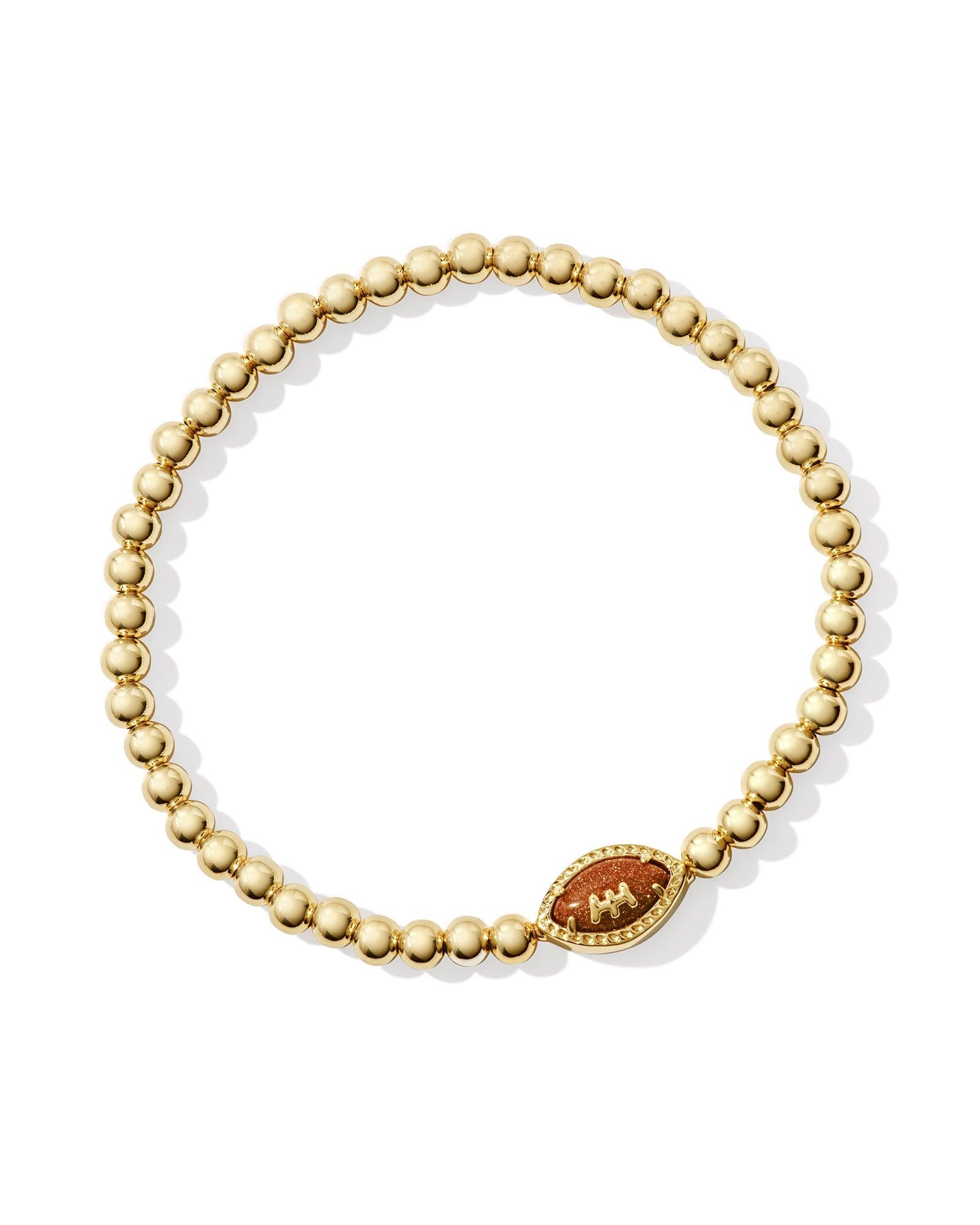 KENDRA SCOTT FOOTBALL STRETCH BRACELETS - ORANGE GOLDSTONE - Juli's Wearable Art