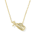 Kendra Scott Golf Pendant Necklace | Gold | Ivory MOP - Juli's Wearable Art