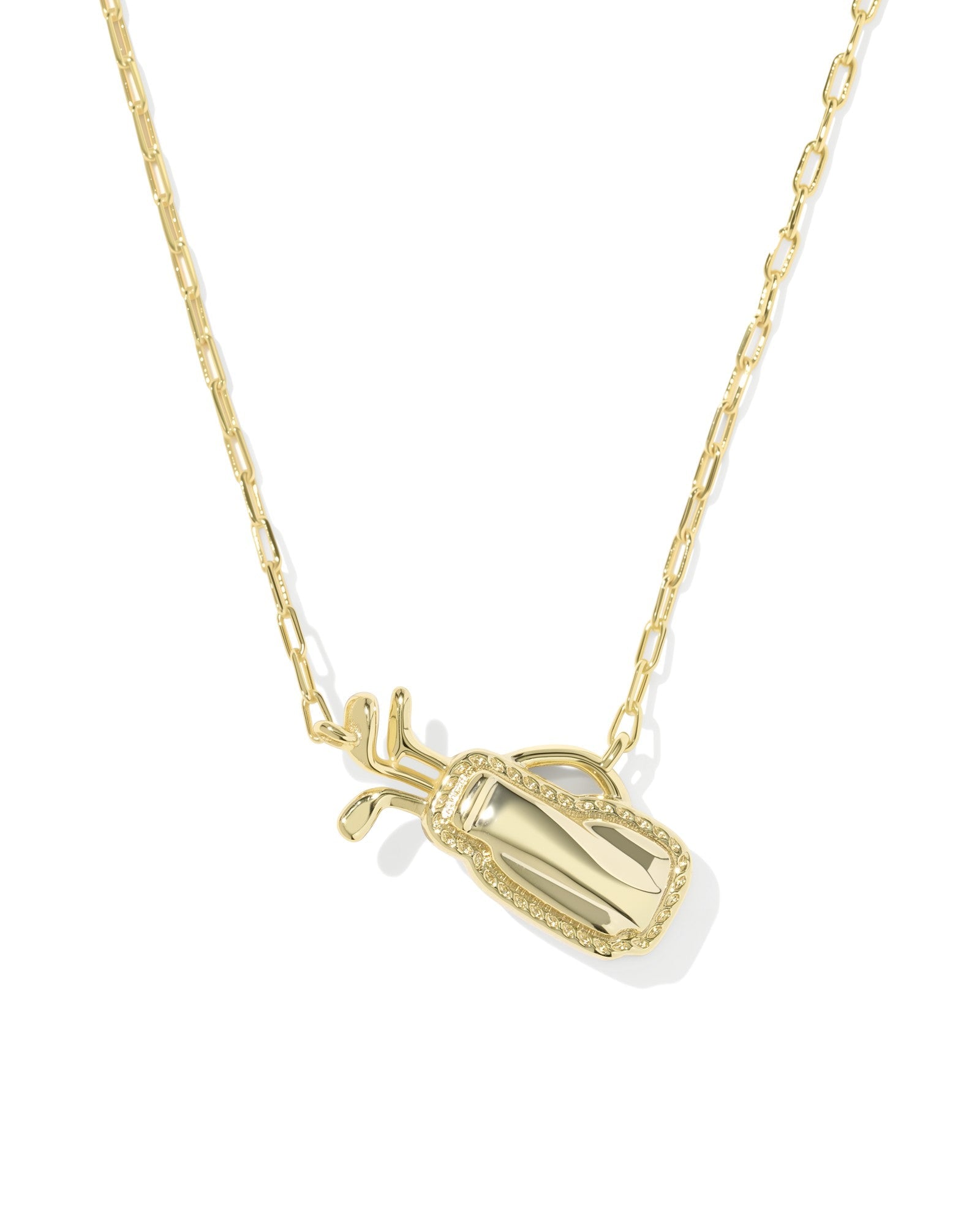 Kendra Scott Golf Pendant Necklace | Gold | Ivory MOP - Juli's Wearable Art