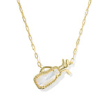Kendra Scott Golf Pendant Necklace | Gold | Ivory MOP - Juli's Wearable Art