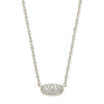 Kendra Scott Grayson Crystal Pendant Necklace | Silver - Juli's Wearable Art