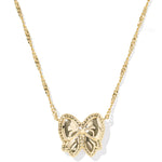 Kendra Scott Haley Bow Gold Short Pendant Necklace - Blush Mother of Pearl - Juli's Wearable Art