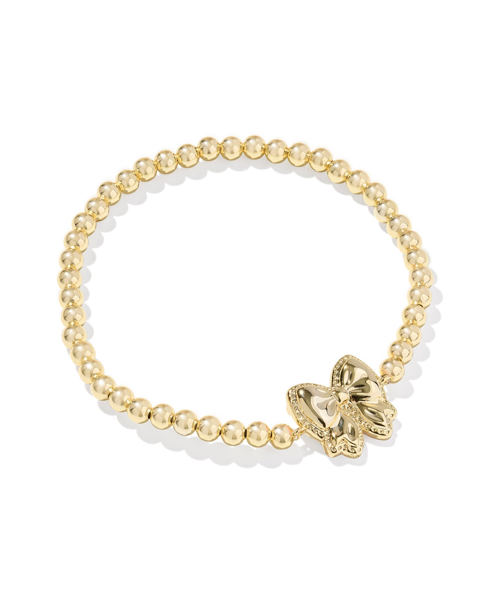 Kendra Scott Haley Bow Gold Stretch Bracelet - Blush Ivory Mother of Pearl - Juli's Wearable Art