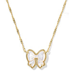 Kendra Scott Haley Bow Short Pendant Necklace – Gold Ivory Mother of Pearl - Juli's Wearable Art