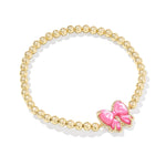 Kendra Scott Haley Bow Stretch Bracelet – Gold Rose Violet Mother of Pearl - Juli's Wearable Art