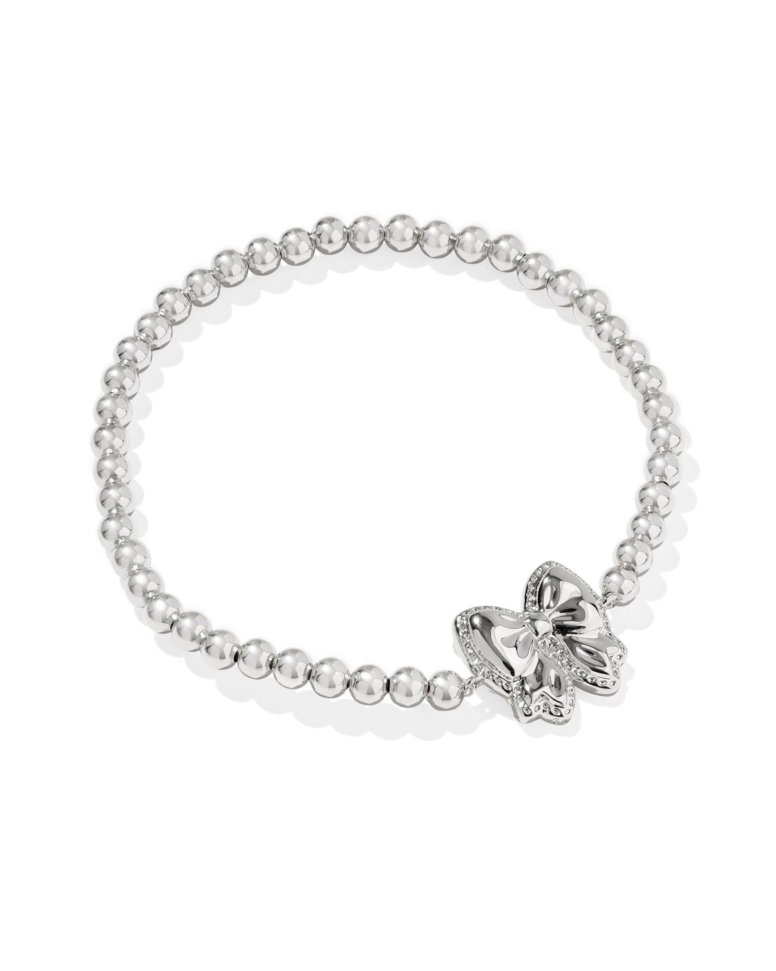 Kendra Scott Haley Bow Stretch Bracelet – Silver Ivory Mother of Pearl - Juli's Wearable Art