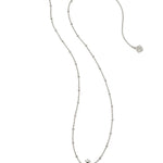 Kendra Scott Holiday Tree Short Pendant Necklace – Silver Green Quartzite - Juli's Wearable Art