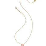 Kendra Scott Ice Cream Short Pendant Necklace | Gold | Pastel Pink Mother of Pearl - Juli's Wearable Art